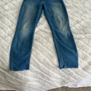 MOTHER Blue Straight Leg Jeans Classic Design